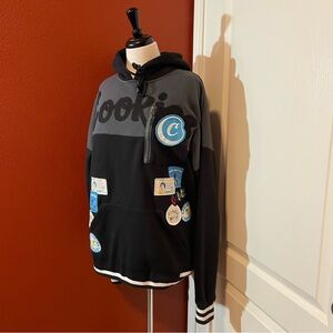 Cookies Men’s Black‎ Award Tour Embroidered AOP Slouchy Cotton Fleece Hoodie